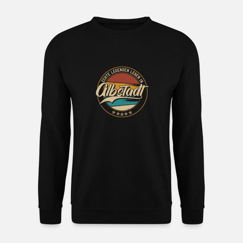 Albstadt Echte Legenden leben in Albstadter - Unisex Pullover - Schwarz
