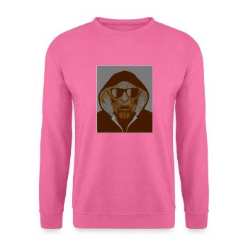 Ghetto Orc avec lunettes de soleil et capuche - Sweat-shirt Unisexe - rose - Devant