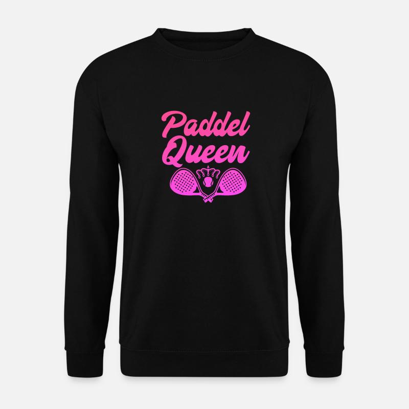 Paddel Queen Tennis Ball Schläger Sport - Unisex Pullover - Schwarz
