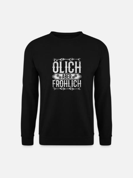Öllich Aber Fröhlich Werkstatt Werkzeug Mechaniker - Unisex Pullover - Schwarz