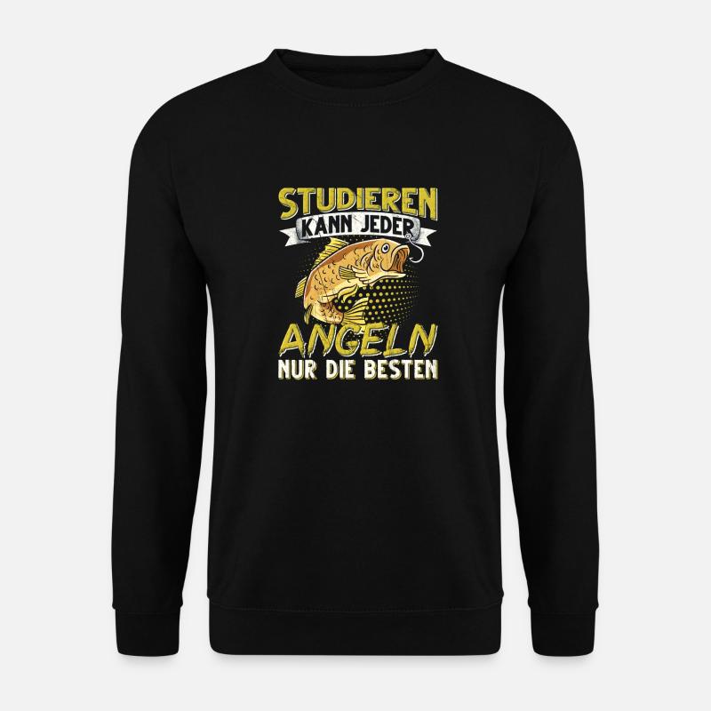 angeln angler geschenke - Unisex Pullover - Schwarz