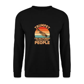 Trompette L’instrument pour les gens intelligents jouer - Sweat-shirt Unisexe - noir - Devant - Alina (178cm) & Michal (187cm)