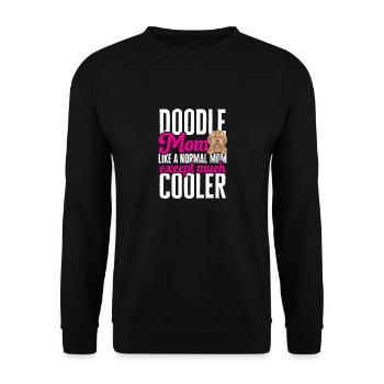 Goldendoodle Doodle Chien - Sweat-shirt Unisexe - noir - Devant - Alina (178cm) & Michal (187cm)