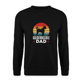 Goldendoodle Doodle Dog - Unisex Sweatshirt - black - Front - Alina (178cm) & Michal (187cm)