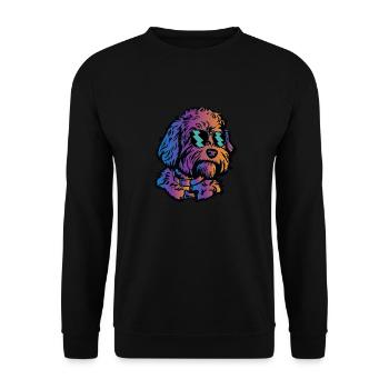 Goldendoodle Doodle Dog - Unisex Sweatshirt - black - Front - Alina (178cm) & Michal (187cm)