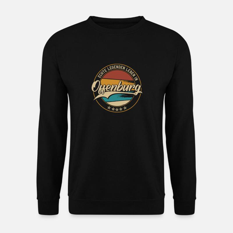 Offenburg Echte Legenden leben in Offenburger - Unisex Pullover - Schwarz