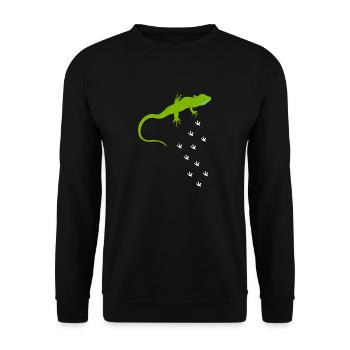 Lézards Herpétologie Reptiles Lézard Amour - Sweat-shirt Unisexe - noir - Devant - Alina (178cm) & Michal (187cm)