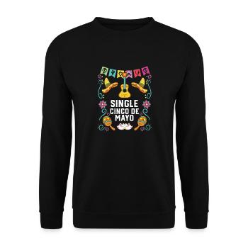 Single Cinco De Mayo Mexican Pride Mexico Country - Unisex Sweatshirt - black - Front - Alina (178cm) & Michal (187cm)