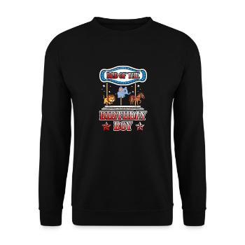 Karussell-geburtstagsfeier-vater Des - Unisex Pullover - Schwarz - Vorne - Alina (178cm) & Michal (187cm)