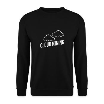 Cloud Mining - Unisex Pullover - Schwarz - Vorne - Alina (178cm) & Michal (187cm)