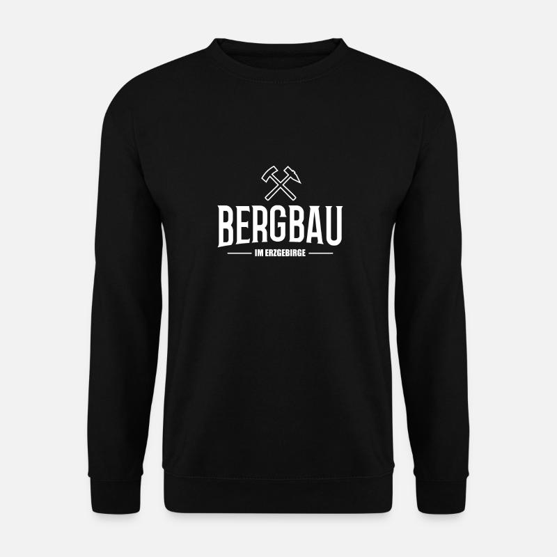 Bergbau im Erzgebirge - Unisex Pullover - Schwarz