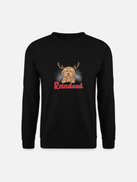 Weihnachten Goldendoodle Doodle Hund - Unisex Pullover - Schwarz
