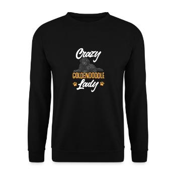 Chien Doodle Black Goldendoodle - Sweat-shirt Unisexe - noir - Devant - Alina (178cm) & Michal (187cm)