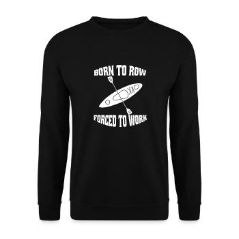 Rower rower saying rowing club funny rowing - Unisex Sweatshirt - black - Front - Alina (178cm) & Michal (187cm)
