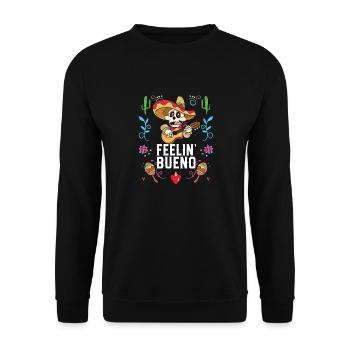 Feelin Bueno Mexican Life Mexique Pride Country - Sweat-shirt Unisexe - noir - Devant - Alina (178cm) & Michal (187cm)