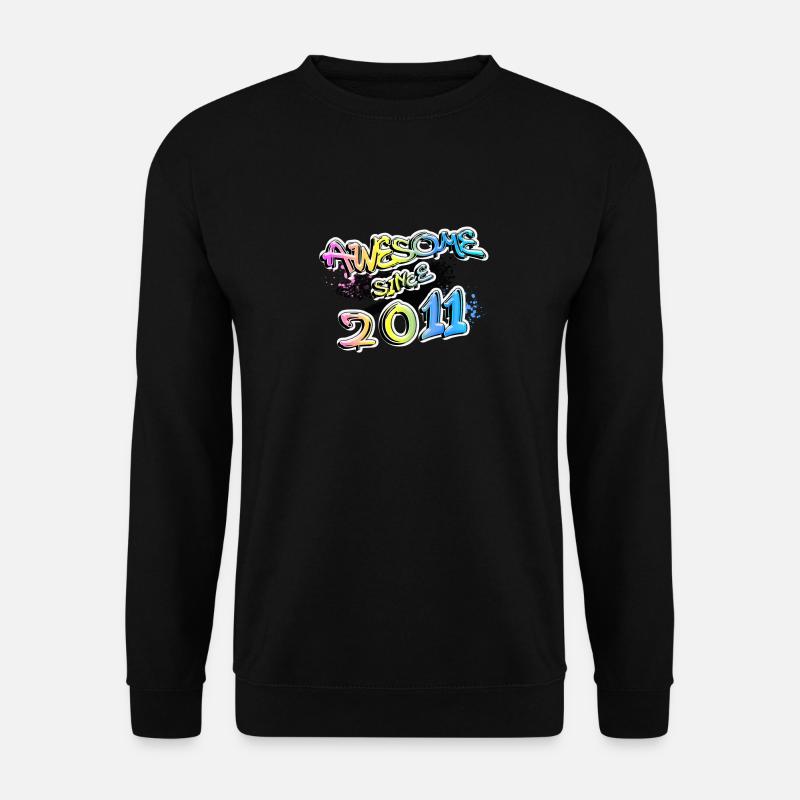 Awesome since 2011 - Unisex Sweatshirt - black