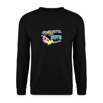 Awesome since 1979. Wakeboard Lifestyle Vintage - Unisex Pullover - Schwarz - Vorne - Alina (178cm) & Michal (187cm)