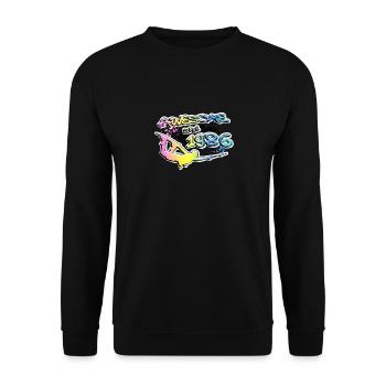 Awesome since 1986. Wakeboard Lifestyle Vintage - Unisex Pullover - Schwarz - Vorne - Alina (178cm) & Michal (187cm)