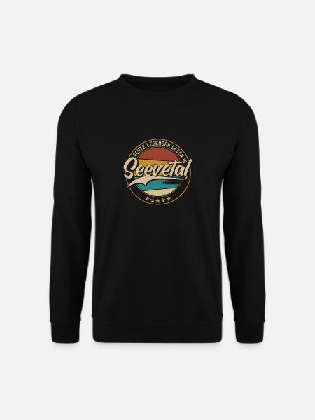 Seevetal Echte Legenden leben in Seevetaler - Unisex Pullover - Schwarz