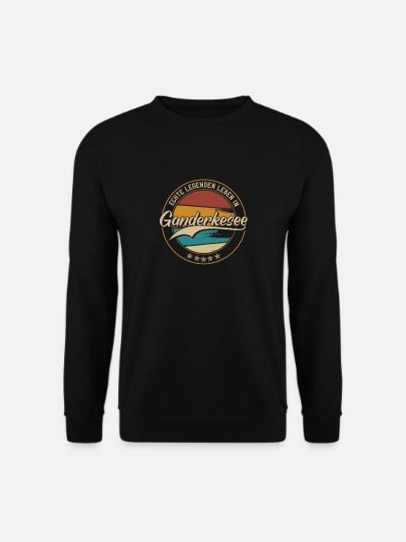 Ganderkesee Echte Legenden leben in Ganderkeseeer - Unisex Pullover - Schwarz