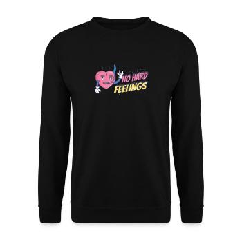 Pas de rancune blague humour fumée de cigarette - Sweat-shirt Unisexe - noir - Devant - Alina (178cm) & Michal (187cm)