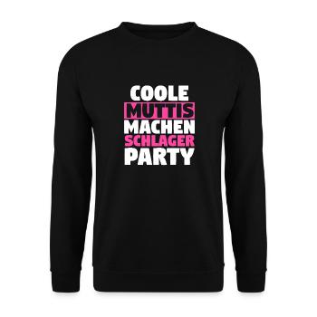 Musik Musiker Schlager - Unisex Pullover - Schwarz - Vorne - Alina (178cm) & Michal (187cm)