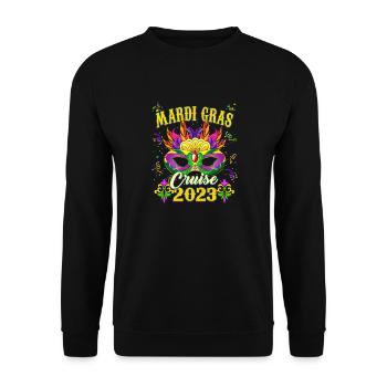 Mardi Gras Carnival - Mardi Gras Cruise 2023 - Unisex Sweatshirt - black - Front - Alina (178cm) & Michal (187cm)