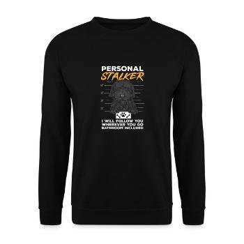 Chien Doodle Black Goldendoodle - Sweat-shirt Unisexe - noir - Devant - Alina (178cm) & Michal (187cm)