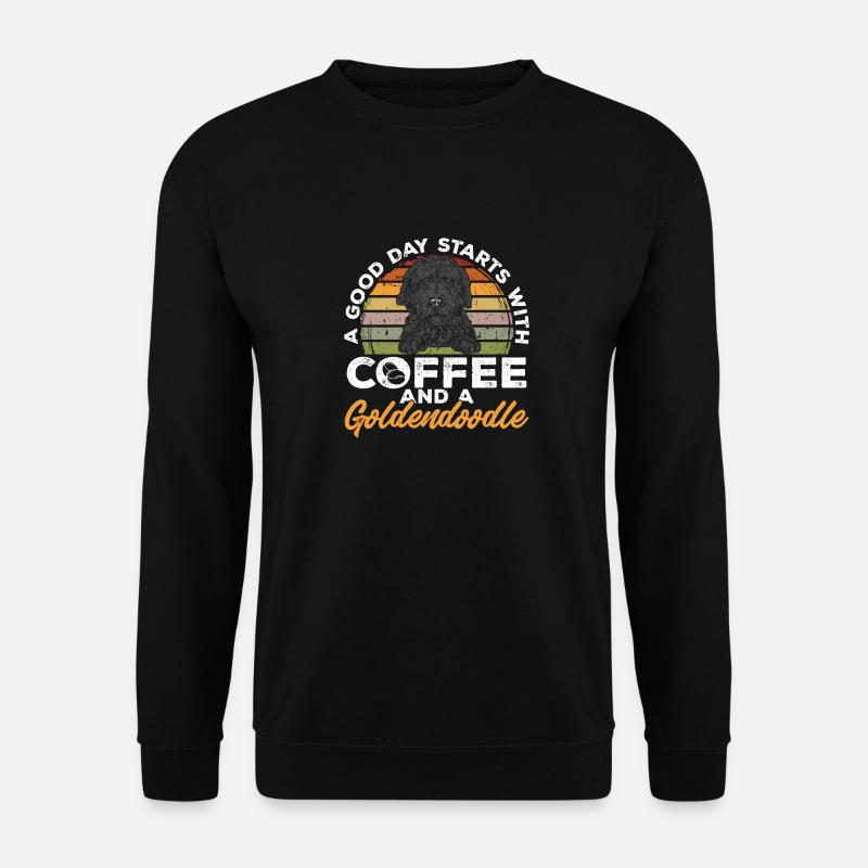 Chien Doodle Black Goldendoodle - Sweat-shirt Unisexe - noir