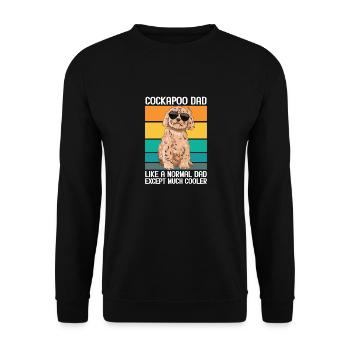 Cockapoo Chien - Sweat-shirt Unisexe - noir - Devant - Alina (178cm) & Michal (187cm)