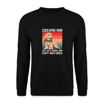 Cockapoo Chien - Sweat-shirt Unisexe - noir - Devant - Alina (178cm) & Michal (187cm)