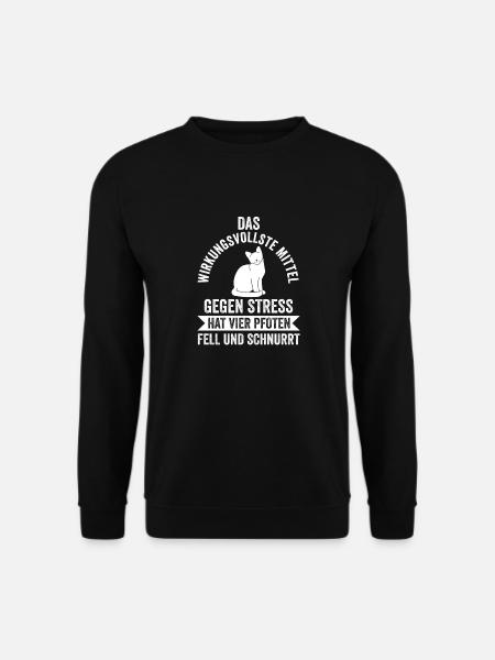 katzenliebhaber Mieze Miezekatze Katze Kater Katze - Unisex Pullover - Schwarz