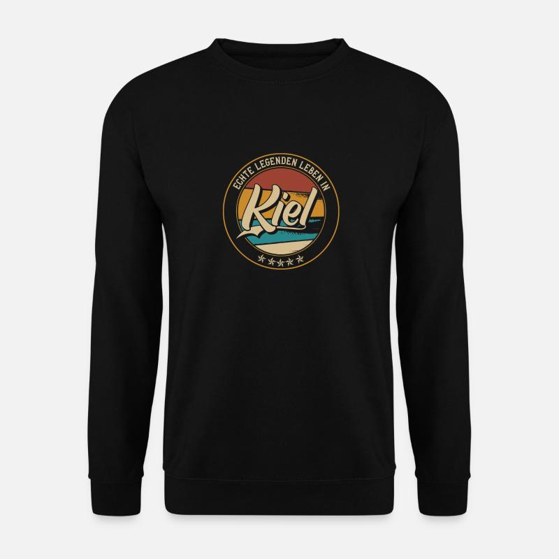 Kiel Echte Legenden leben in Kieler - Unisex Pullover - Schwarz
