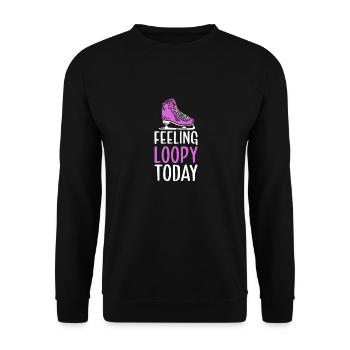 Skating figure punch skates - Unisex Sweatshirt - black - Front - Alina (178cm) & Michal (187cm)