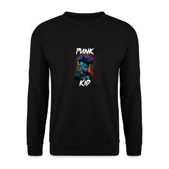 Graffiti Style - Cool Punk Kid 5 - Unisex Sweatshirt - black - Front - Alina (178cm) & Michal (187cm)