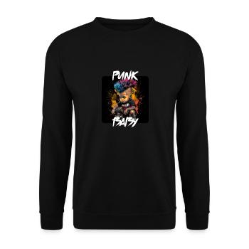 Graffiti Style - Cool Punk Baby 1 - Unisex Sweatshirt - black - Front - Alina (178cm) & Michal (187cm)