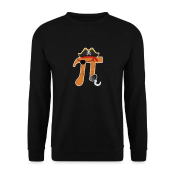 Pi Day Pirate Lovers Math Teacher Élève - Sweat-shirt Unisexe - noir - Devant - Alina (178cm) & Michal (187cm)