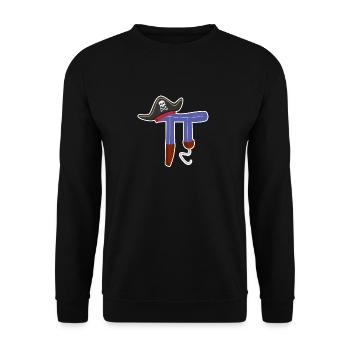 Pi Day Pirate Lovers Math Teacher Student - Unisex Sweatshirt - black - Front - Alina (178cm) & Michal (187cm)