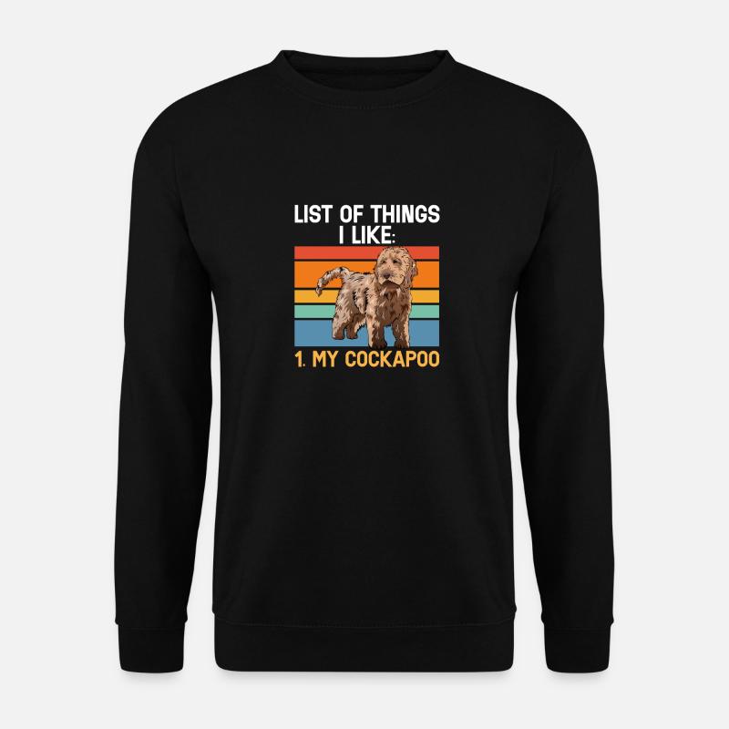 Cockapoo Hund - Unisex Pullover - Schwarz
