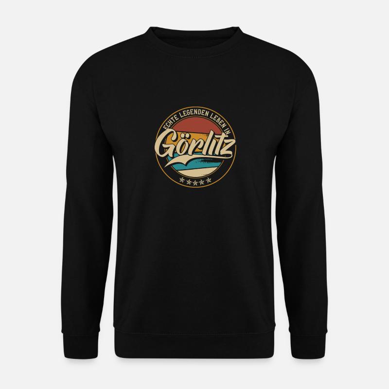 Görlitz Echte Legenden leben in Görlitzer - Unisex Pullover - Schwarz