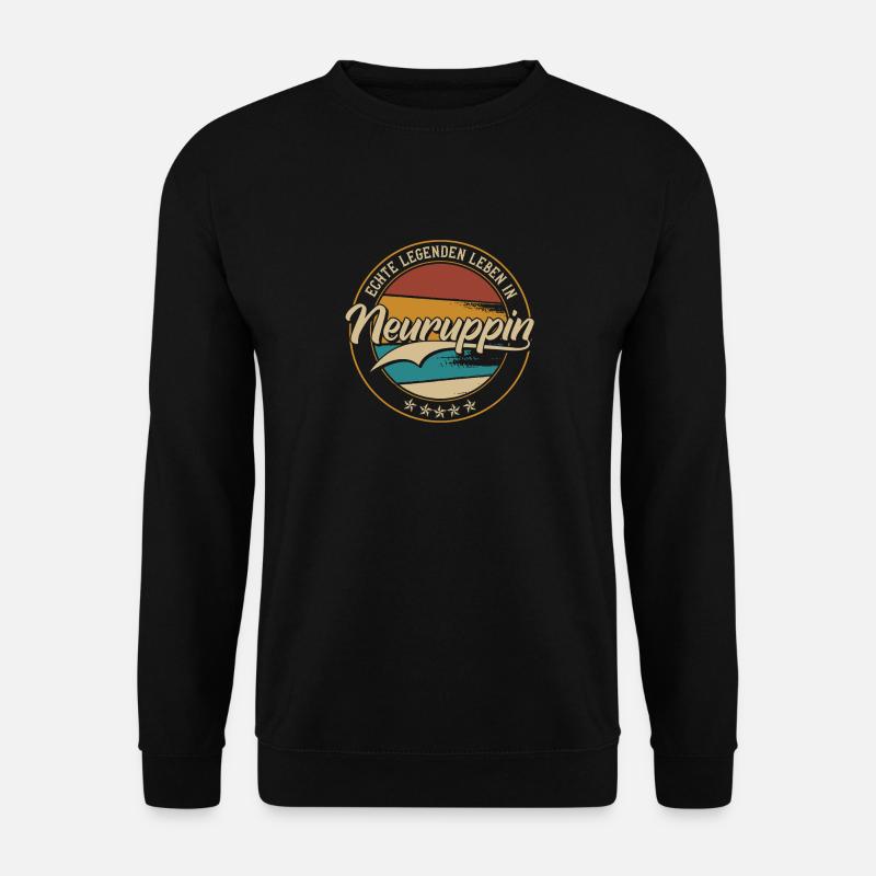 Neuruppin Echte Legenden leben in Neuruppiner - Unisex Pullover - Schwarz