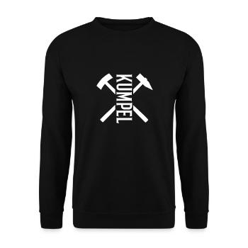 Arzgebirg Heimat Kumpel - Unisex Pullover - Schwarz - Vorne - Alina (178cm) & Michal (187cm)