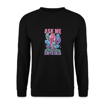 Maître Reiki Chakra Spirituel Holistique - Sweat-shirt Unisexe - noir - Devant - Alina (178cm) & Michal (187cm)