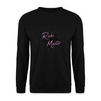Maître Reiki Chakra Spirituel Holistique - Sweat-shirt Unisexe - noir - Devant - Alina (178cm) & Michal (187cm)
