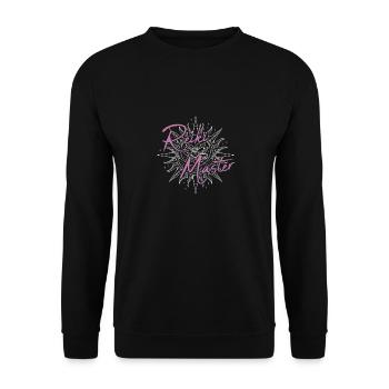 Maître Reiki Chakra Spirituel Holistique - Sweat-shirt Unisexe - noir - Devant - Alina (178cm) & Michal (187cm)