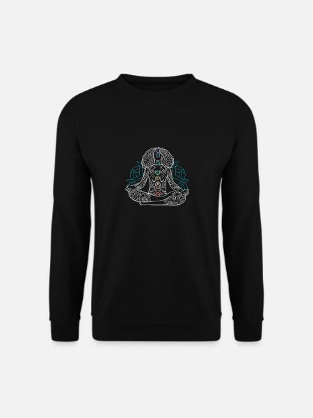 Reiki -Meister Ganzheitlicher Spiritueller Chakra - Unisex Pullover - Schwarz