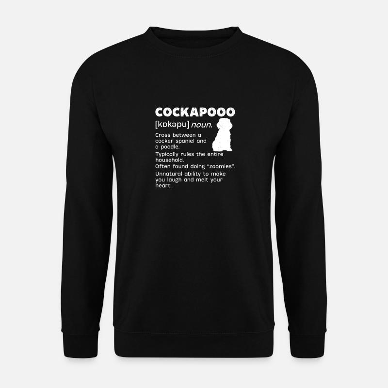 Cockapoo Chien - Sweat-shirt Unisexe - noir