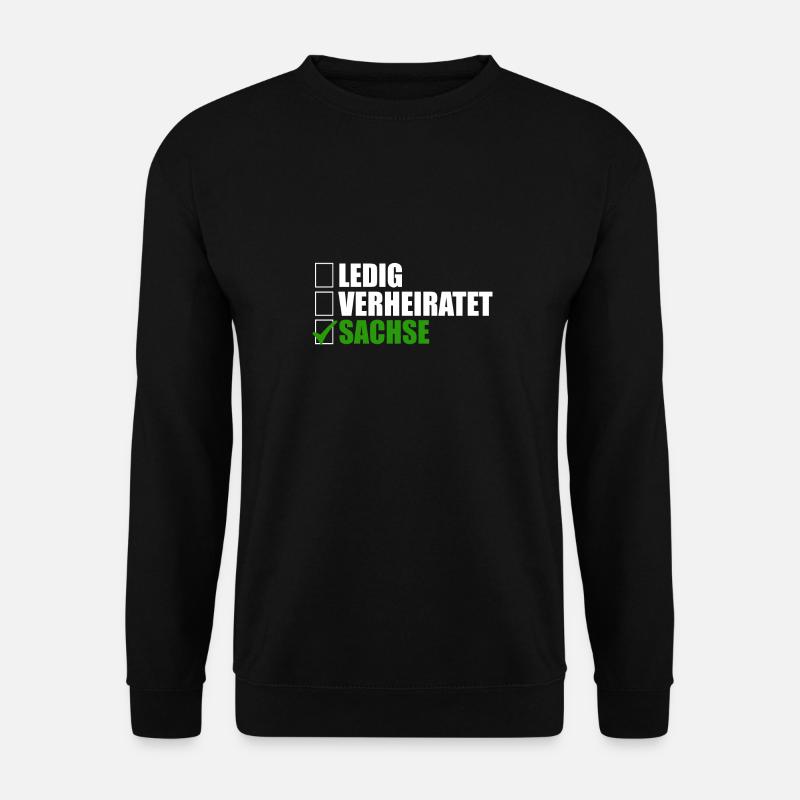 Sachse Ledig Verheiratet - Unisex Pullover - Schwarz