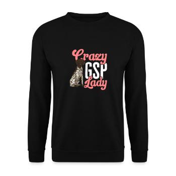 Chien GSP allemand à poil court - Sweat-shirt Unisexe - noir - Devant - Alina (178cm) & Michal (187cm)