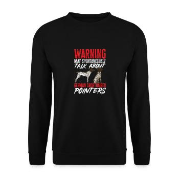 Chien GSP allemand à poil court - Sweat-shirt Unisexe - noir - Devant - Alina (178cm) & Michal (187cm)